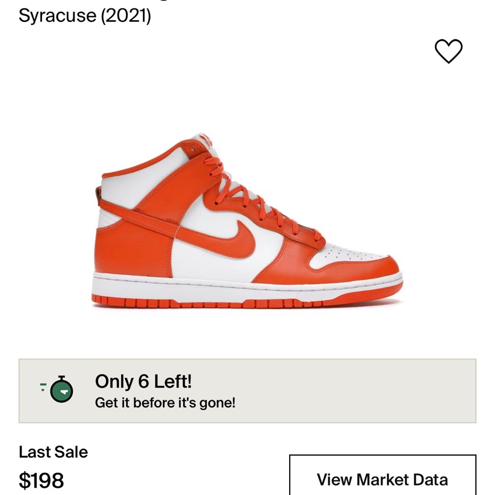 Nike dunks high Syracuse 2021